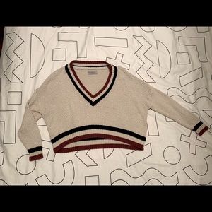 Urban Outfitters cropped cream sweater